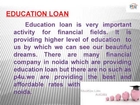 Best education loan in noida