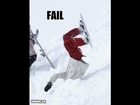 snowboarding fail lol