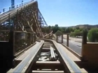 Terminator Salvation   The Ride Front Seat on ride POV Six Flags Magic Mountain