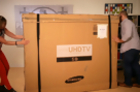 Unboxing the Samsung 85-inch 4K TV