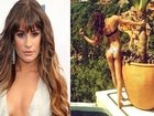 Lea Michele Gets Cheeky In A Thong Bikini