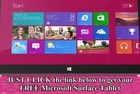 Microsoft Surface Tablet Free Giveaway Winner