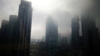 Watch: Almost midday when the fog faded out....#qatar #doha