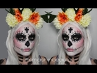 Sugar Skull Makeup Tutorial & Costume (Day of the Dead Halloween Makeup Tutorial 2013)
